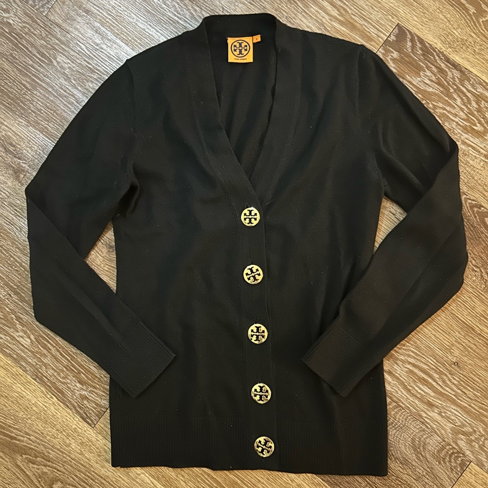 Tory Burch Merino Wool Cardigan - Picture 2 of 4